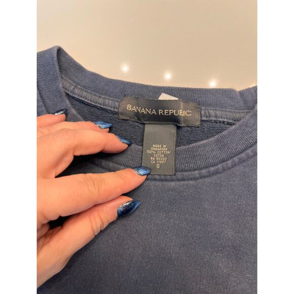 VTG 90's Banana Republic Gray Crewneck Sweatshirt Size Small - Picture 3 of 7